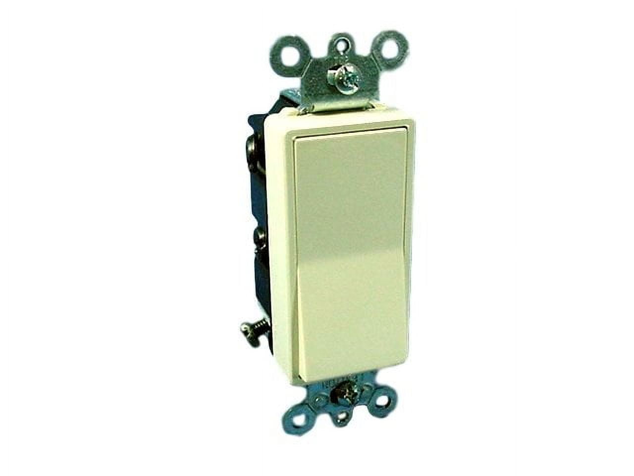 Leviton 5602-2A Almond Decora Double Pole Rocker Light Switch 15A