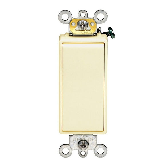 Leviton 5623-2I Decora Plus Rocker 3-Way AC Quiet Switch Spec Grade, Ivory (10 Pack)