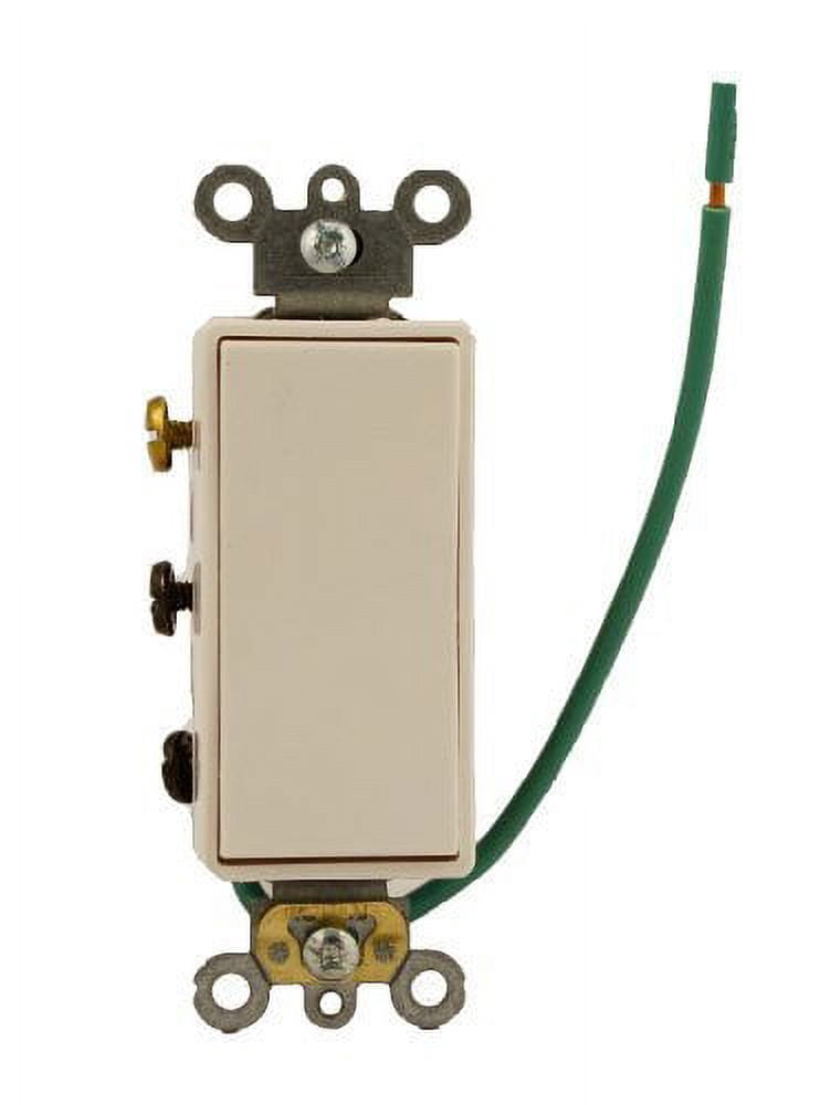 Leviton 5686-2W White Decora Plus Double Pole Double Throw Maintained Rocker Switch 15A