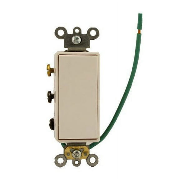 Leviton 5686-2W White Decora Plus Double Pole Double Throw Maintained Rocker Switch 15A