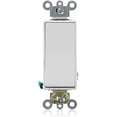 thumbnail image 1 of Leviton 5691-2W 15 Amp, 120/277 Volt, Decora Plus Rocker Single-Pole AC Quiet Switch, Commercial Grade, 1 of 1