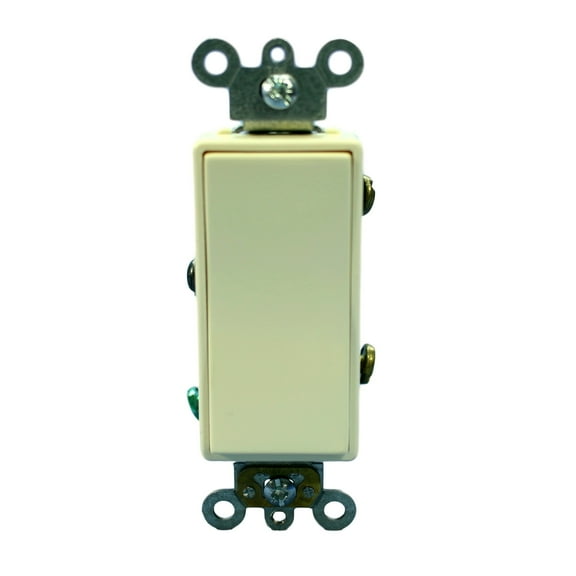 Leviton 5693-2A Almond Decora Plus Three Way Rocker Light Switch 15A