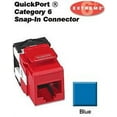thumbnail image 1 of Leviton 61110-Rl6 Extreme 6+ Quickport Connector, Cat 6, Blue, 1 of 2