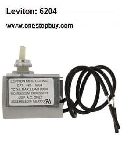Silver Single Pole Rotary Dimmer Switch