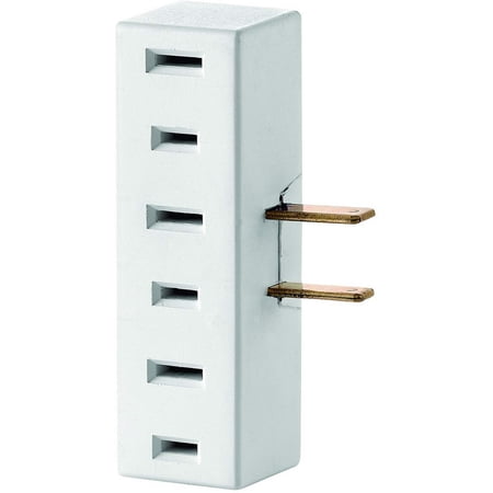 Leviton 65 15Amp 125V 3-Outlet Non-Grounding Adapter