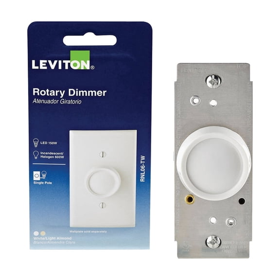 Leviton Universal Turn On-Off Rotary Dimmer Switch