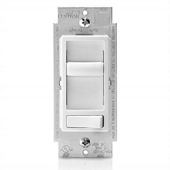 Leviton 66EV-10W 300W SureSlide Electronic Low Voltage ELV Dimmer, White