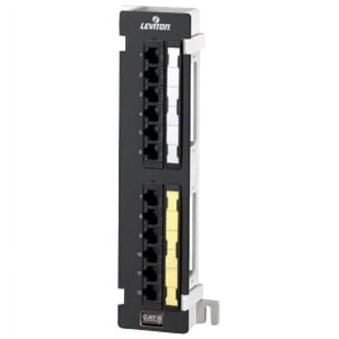 Leviton 69586-U89 Extreme Cat 6+ 110-Style Patch Block, 12-Port