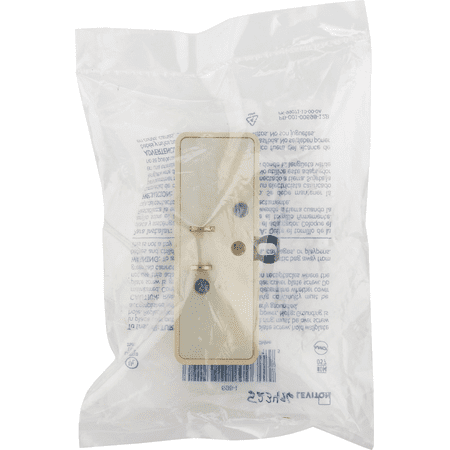 Leviton 698 15A 125V Duplex Receptacle in Ivory — 15A 125V — UL Listed for US Residential Electrical Code Compliance, Drop-in NEC-Standard Wiring
