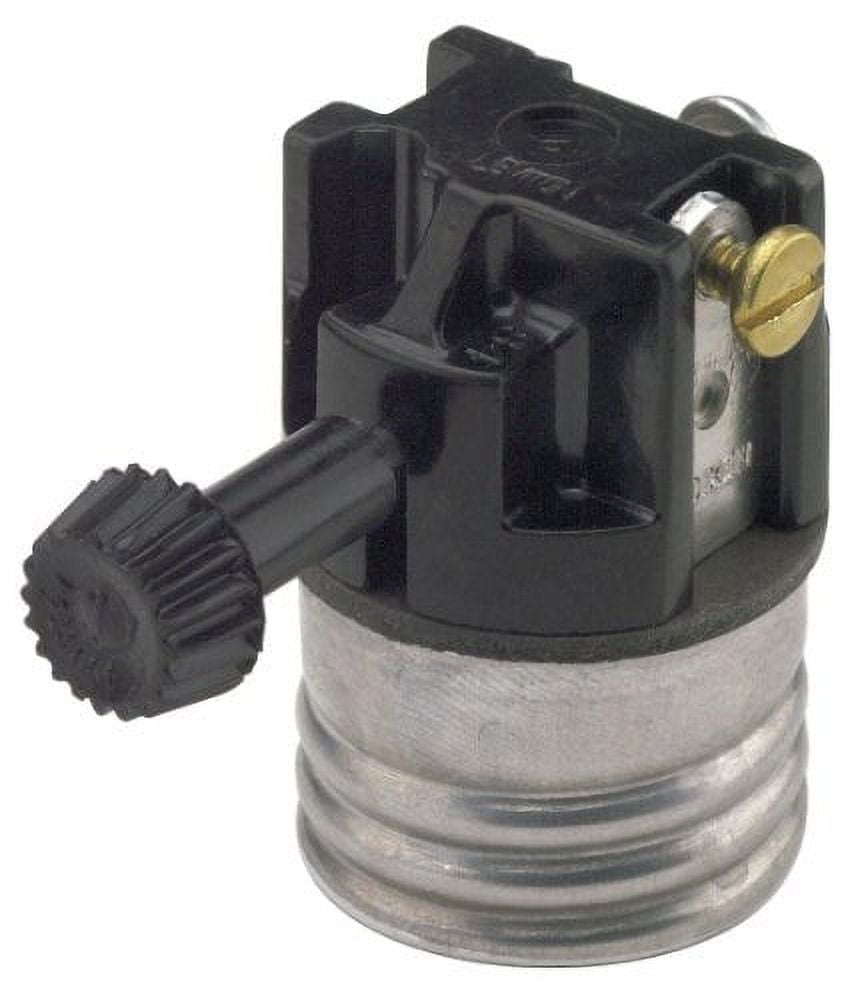Black Thermoplastic 3-Way Turn Knob Socket