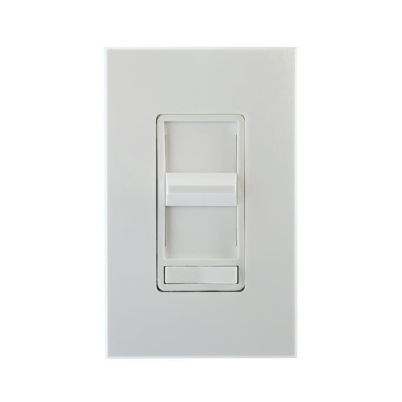 Leviton 71111-W 1000Va 800W, Single-Pole, Renoir Preset Electro-Mechanical Magnetic Low-Voltage Slide Dimmer, Narrow Fin, White