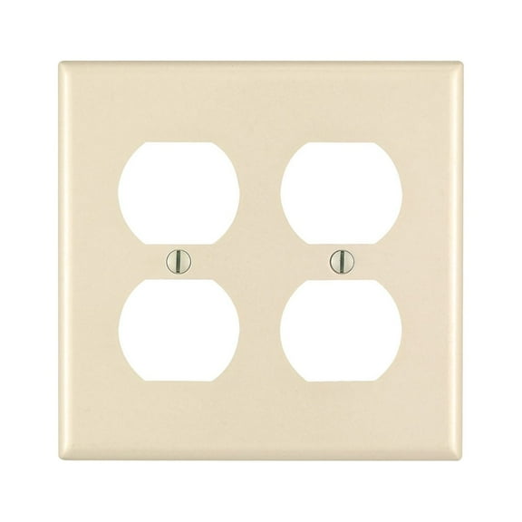 WALLPLT 2G DUPLEX LT ALM (Pack of 1)