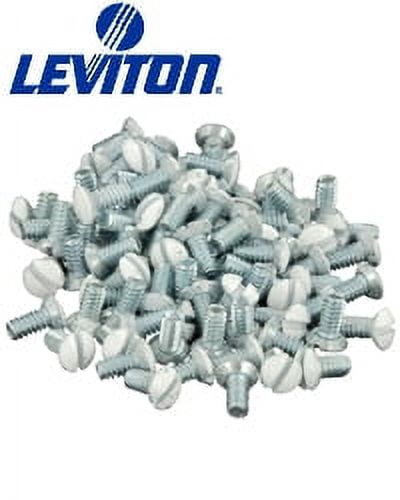Light Almond Stainless Steel Wallplate Screws, 100 Pieces