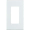 thumbnail image 1 of Leviton 80301-SW 1-Gang Decora Plus Wallplate Screwless Snap-On Mount, White, 1 of 2