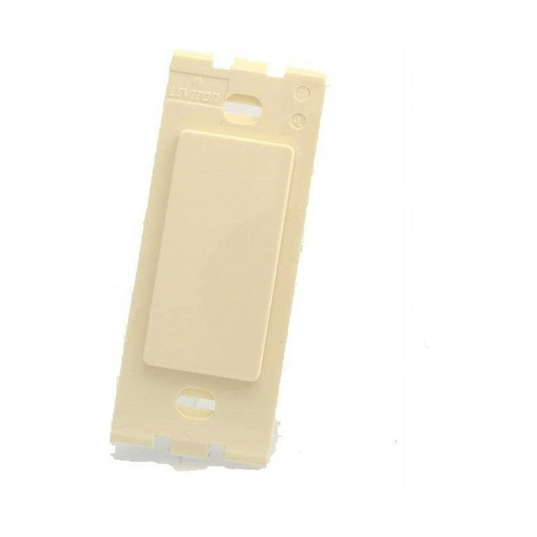 Leviton 80314-A Almond Decora Plus Standard Size Blank Wall Plate