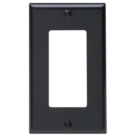WALLPLATE DECORA 1G BLK (Pack of 1)