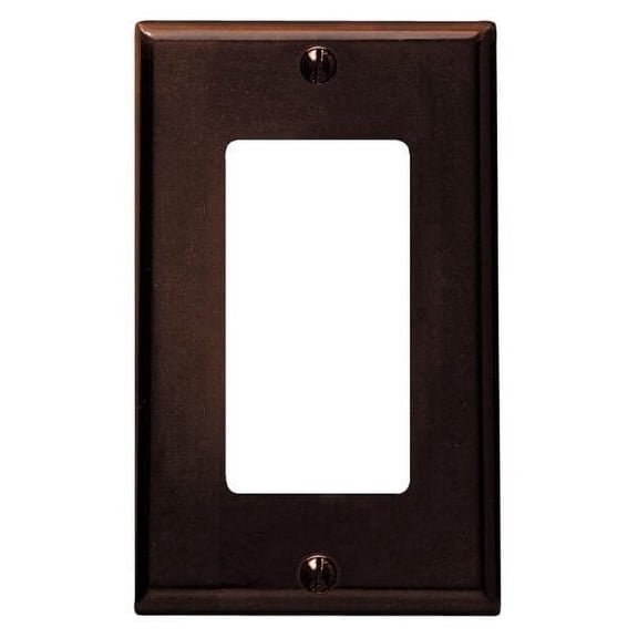 Leviton 80401 Brown Single Gang Decora Wall Plate