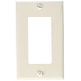 thumbnail image 1 of Leviton 80401-NW 1, Standard Size, Thermoplastic Nylon, Mount, Pack of 5, White Gang Decora/GFCI Device Wallplate, 5, 1 of 3