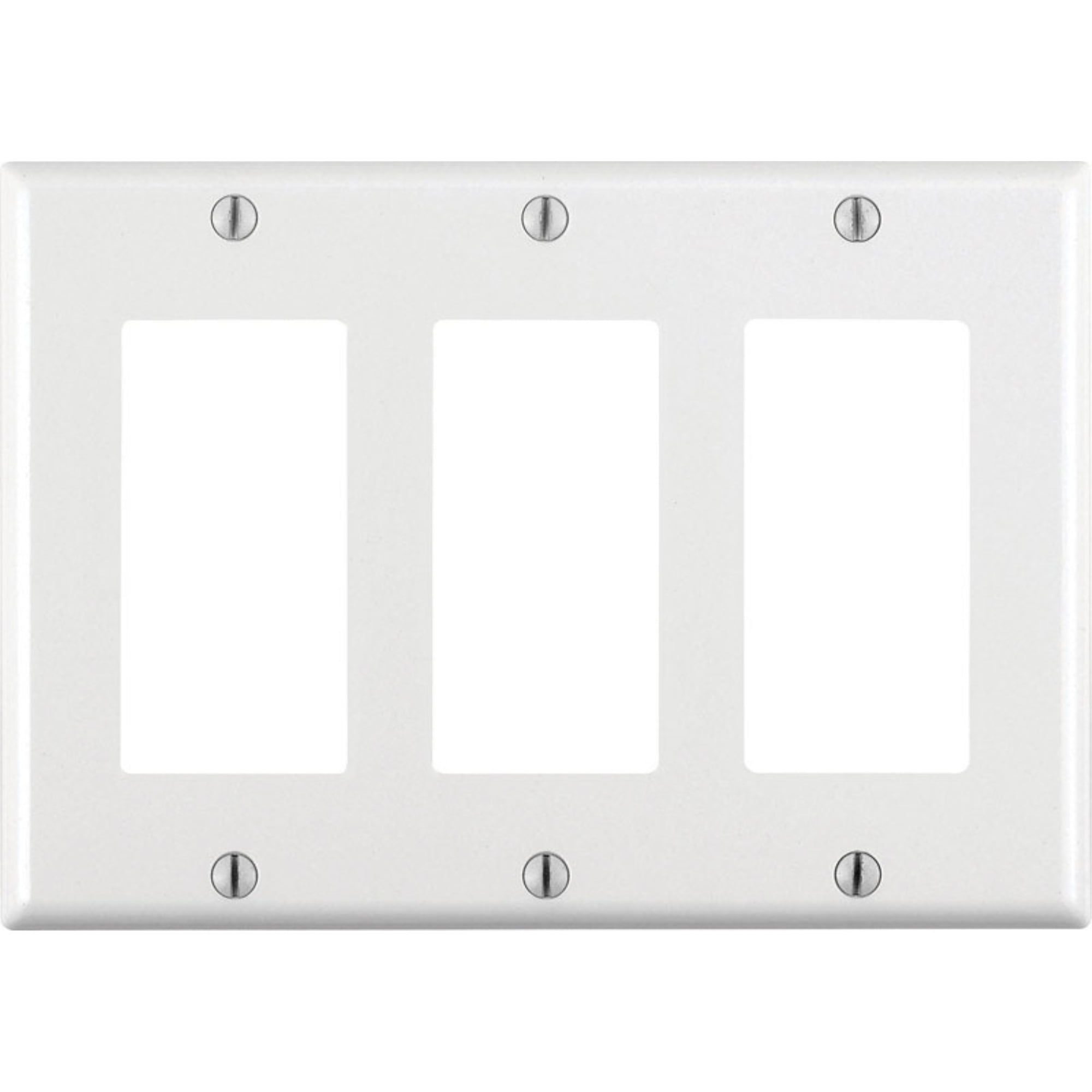 White 3-Gang Thermoset Mounting Plate