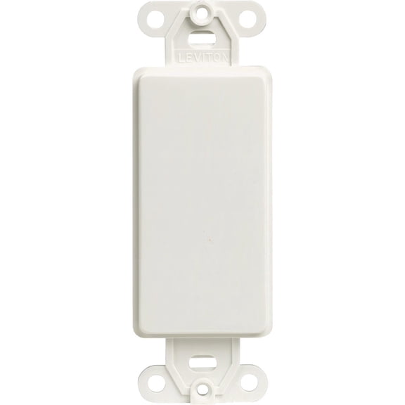 Leviton 80414-W Decora Blank Insert White