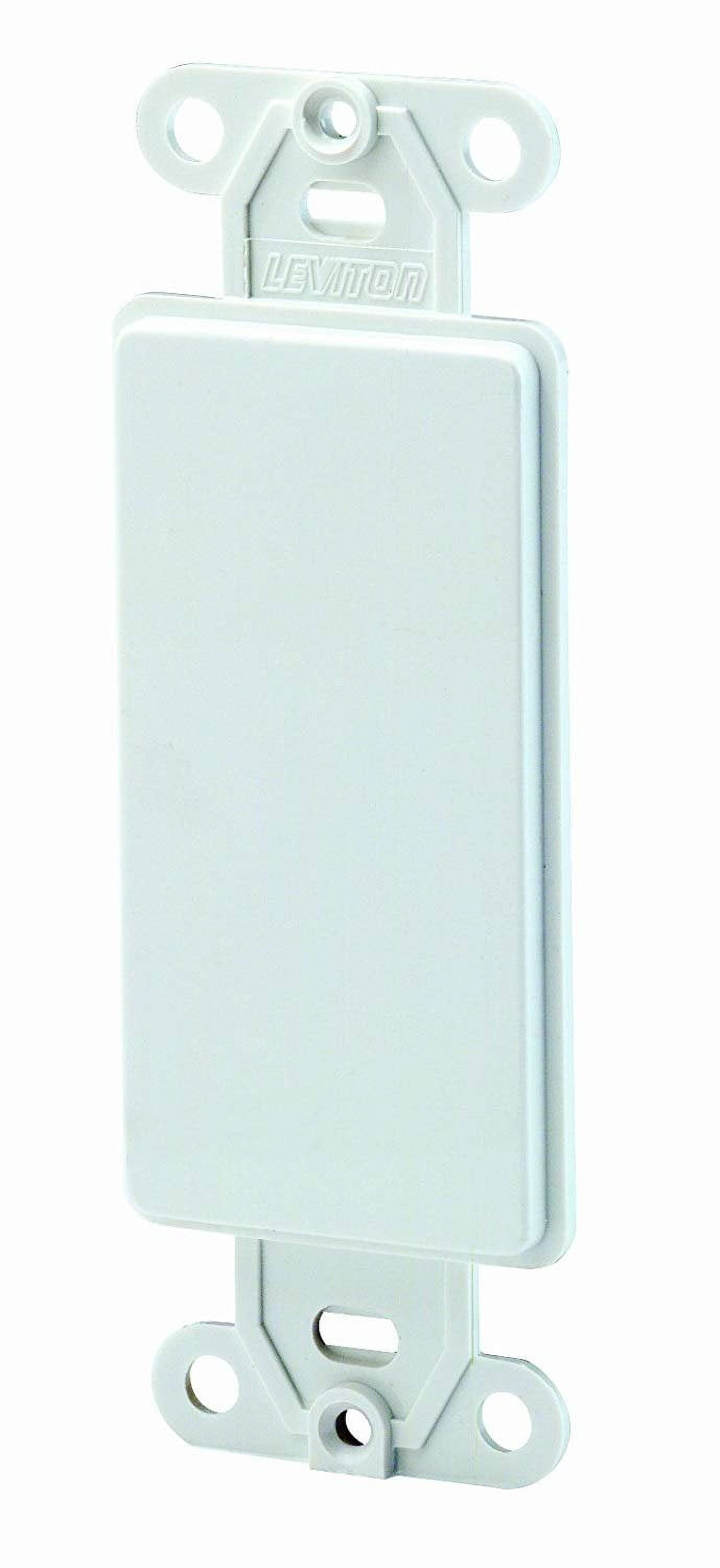 White Thermoset Plastic Blank Modular Insert