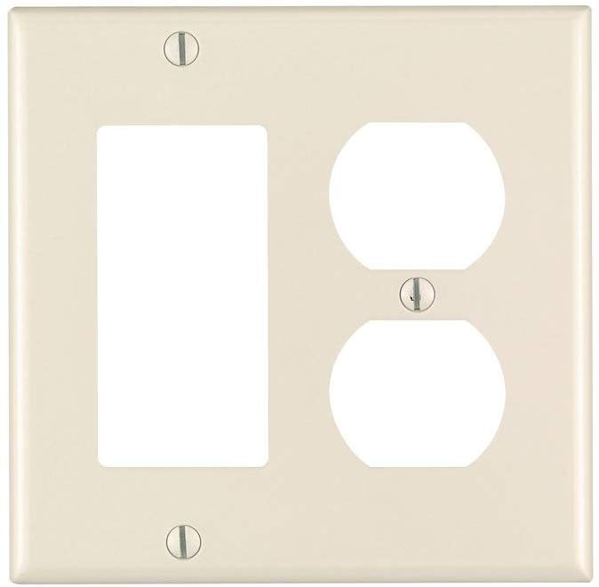 Almond 2-Gang Thermoset Plastic Wall Plate