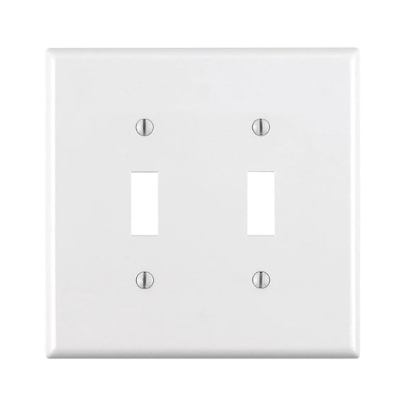 WALLPLAT 2G TOGGLE WH (Pack of 1)