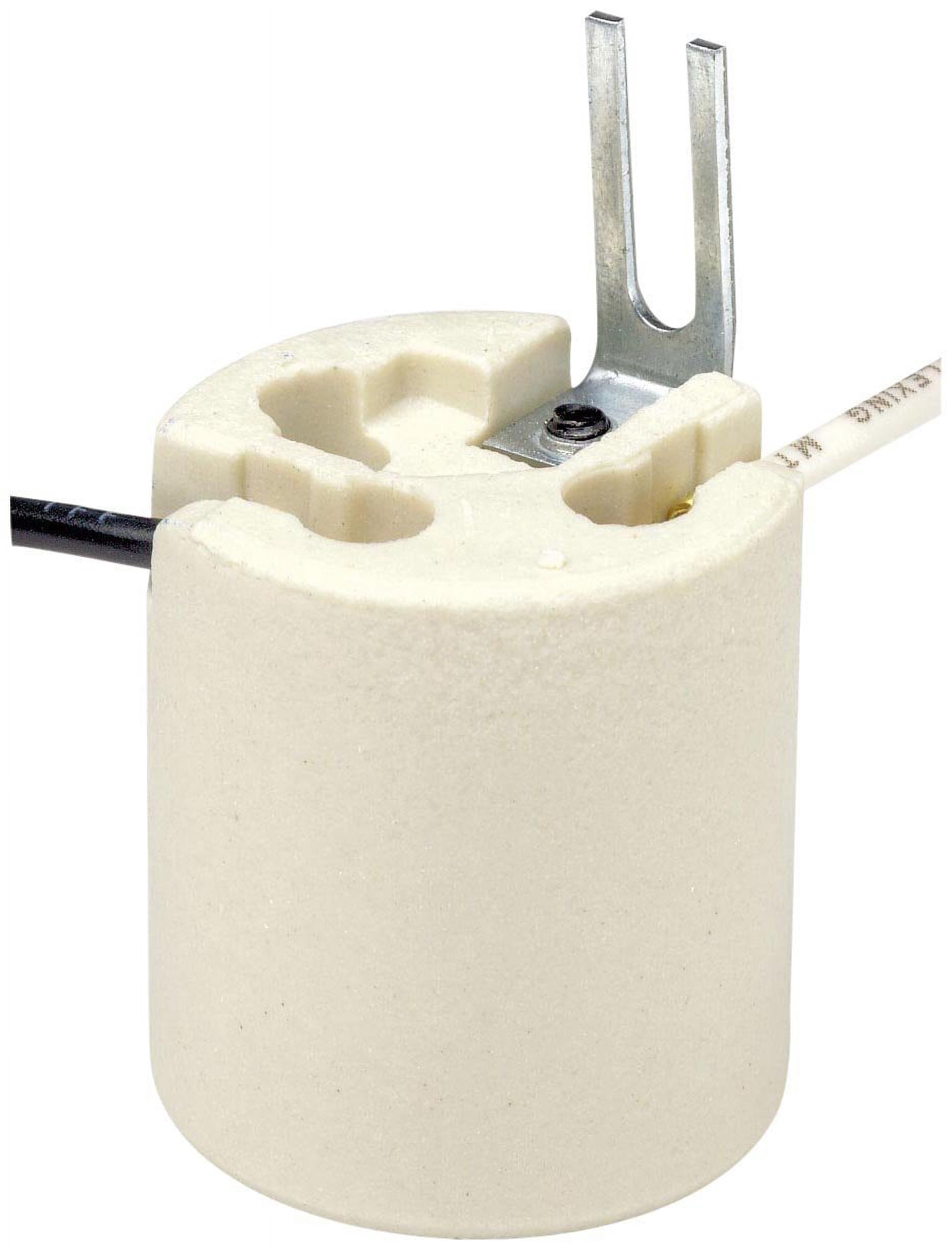 Leviton 8052-1 Medium Base, One-Piece, Keyless, Incandescent, Unglazed ...