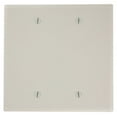 thumbnail image 1 of Leviton 80525-T Light Almond Midway Two Gang Blank Wall Plate, 1 of 2