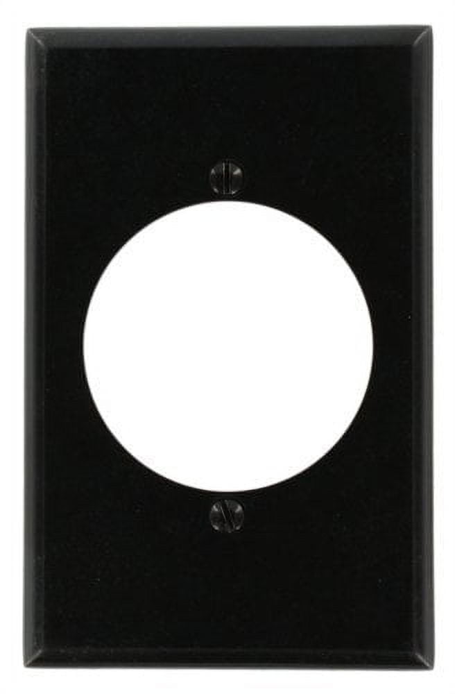 Black Thermoset 1-Gang Midway Size Wallplate