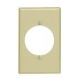thumbnail image 1 of Leviton 80528-I Ivory Midway Single Gang 2.15" Single Receptacle Wall Plate, 1 of 2