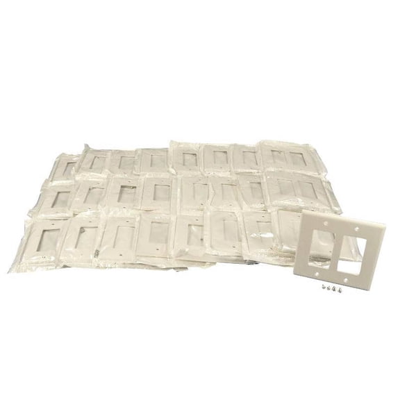 WALL PLATE DECRA 2GN WHT (Pack of 1)