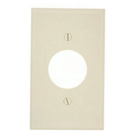 Leviton 80704-T Light Almond Nylon Single Gang 1.406" Single Receptacle Wall Plate