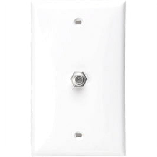 leviton 80781-w standard video wall jack, f connector, white