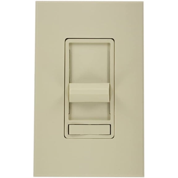 Leviton 80800-3I 800W, 3-Way, Renoir Preset Electro-Mechanical Incandescent Slide Dimmer, Narrow Fin, Ivory