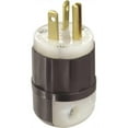 thumbnail image 1 of Leviton 8315-C 20 Amp 125 Volt Plug Straight Blade Hospital Grade Grounding Black-White, 1 of 1
