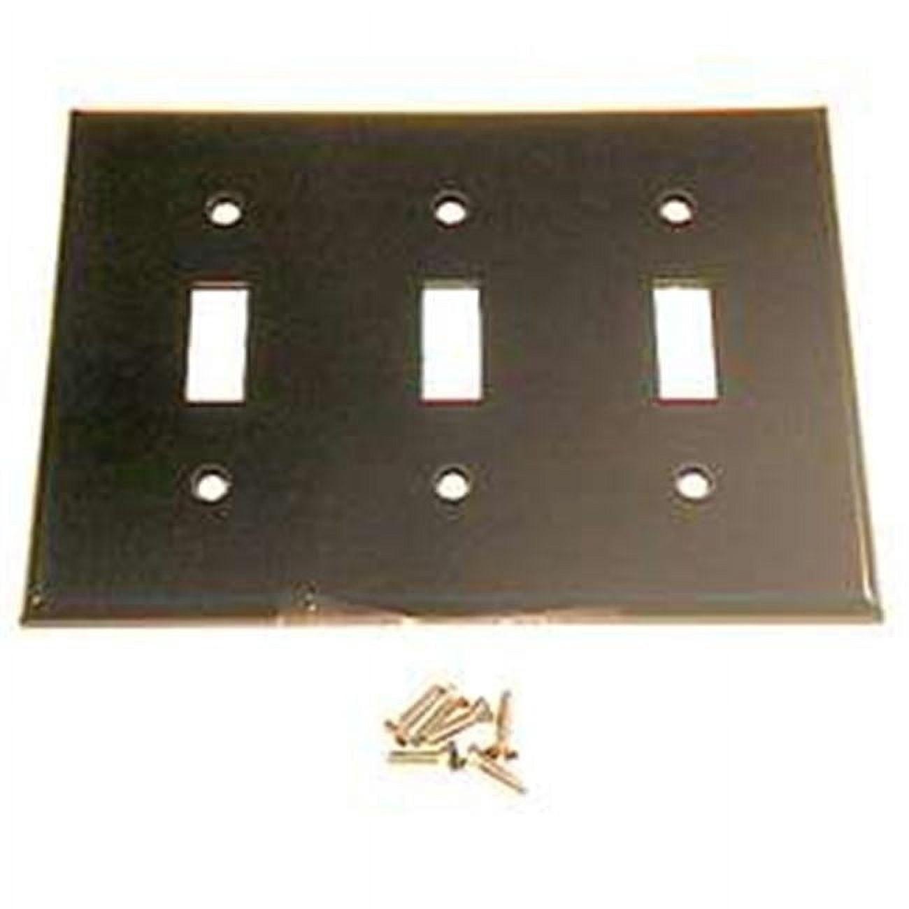 Art Plates Decorative Wall Plate - "Hammock By The Beach" Design, 1-Gang Toggle, Metal (4.5" X 2.75")