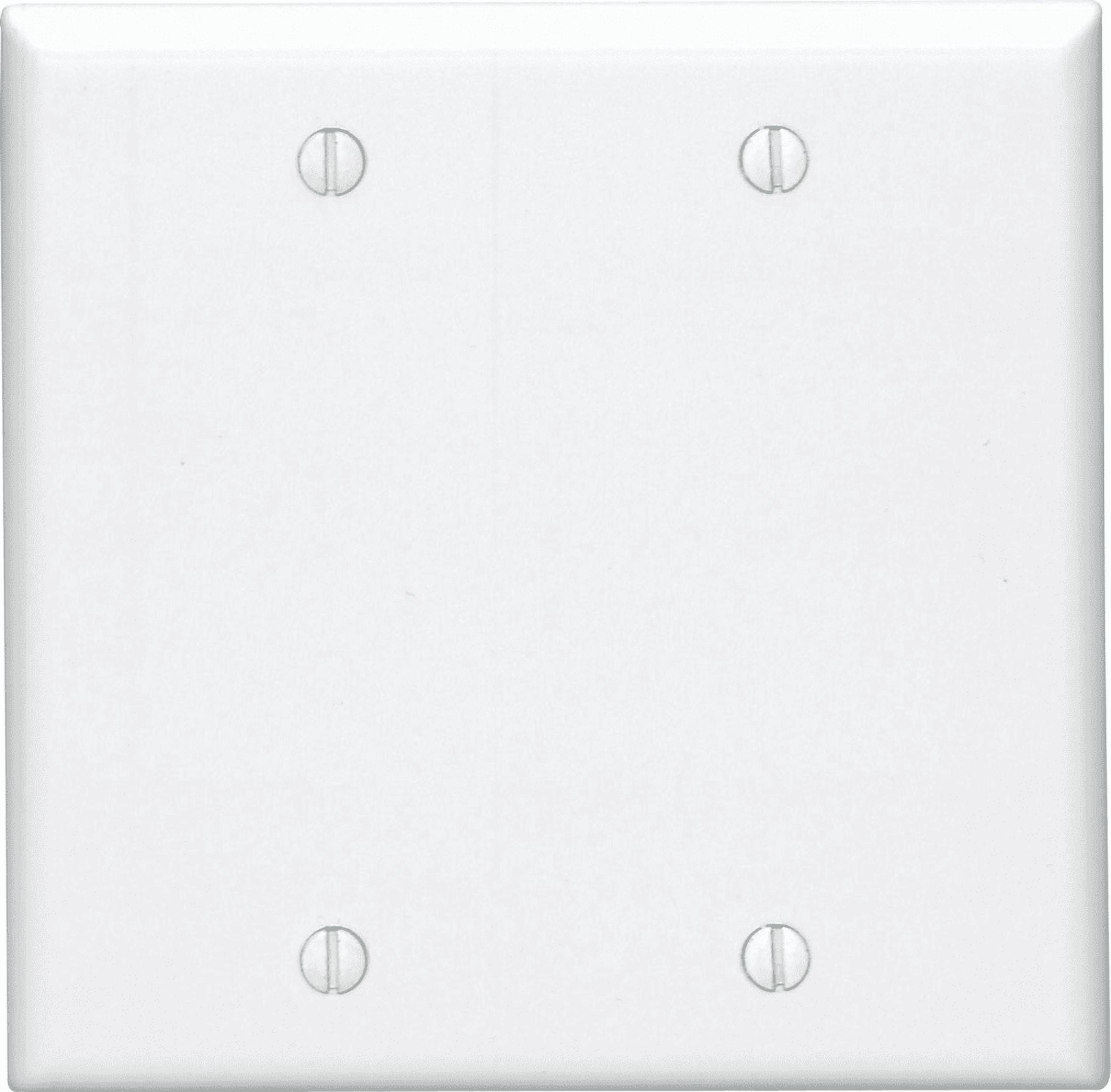 Leviton 88025 Two-Gang Wallplate in White — UL Listed for US ...