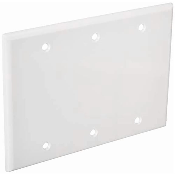 3 Gang Standard Size Blank Faceplate