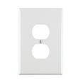 thumbnail image 1 of Leviton 88103 1-Gang Duplex Device Receptacle Wallplate, Oversized, Thermoset, Device Mount, 25-Pack, White, 1 of 1