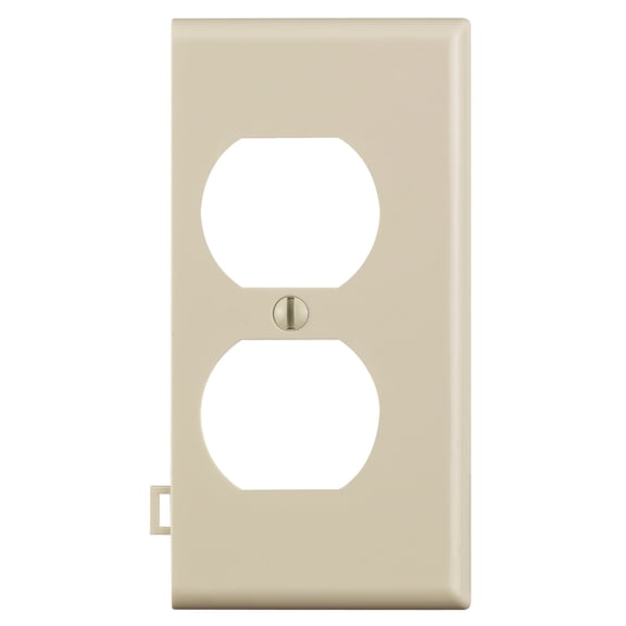 Leviton 907-Pse8-T 1 Gang Light Almond Duplex End Panel Sectional Wallplate