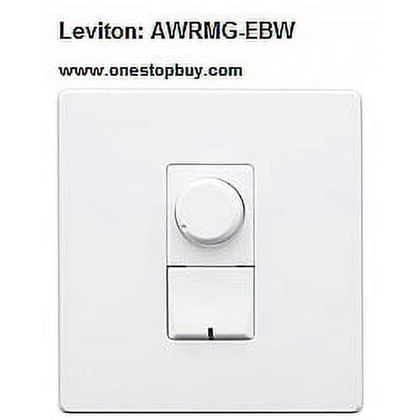 Leviton AWRMGEBW ELV Renoir II Rotary Preset Master Dimmer White