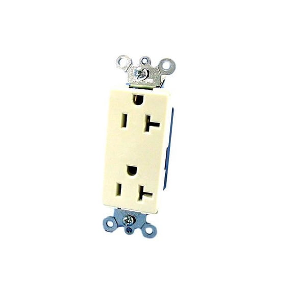 Leviton Almond Commercial Decora Receptacle Outlets NEMA 5-20 20A 125V 16352-A
