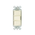thumbnail image 1 of Leviton Almond Decora Triple Rocker Wall Light Switch Triplex 15A 1755-A, 1 of 2