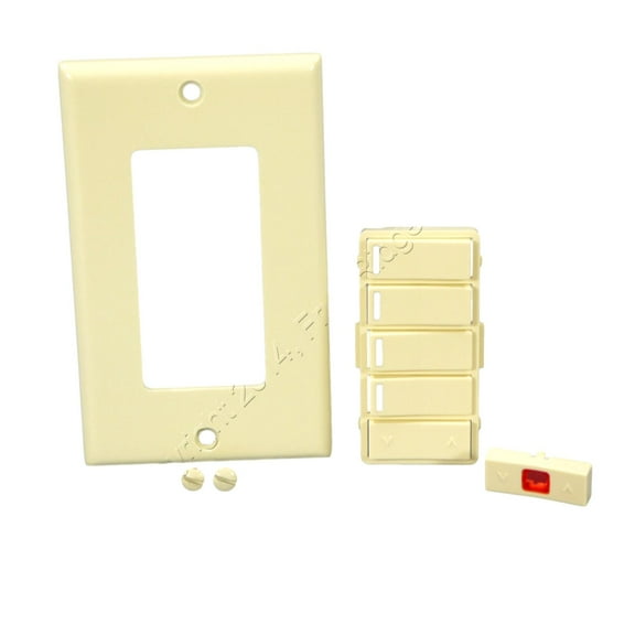 Leviton Almond Vizia RF+ 4-Button 4-Zone Controller Color Change Kit VPKIT-Z4A