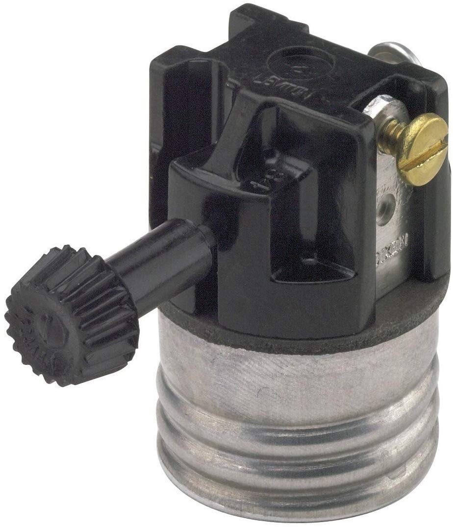 Black Thermoplastic 3-Way Turn Knob Socket