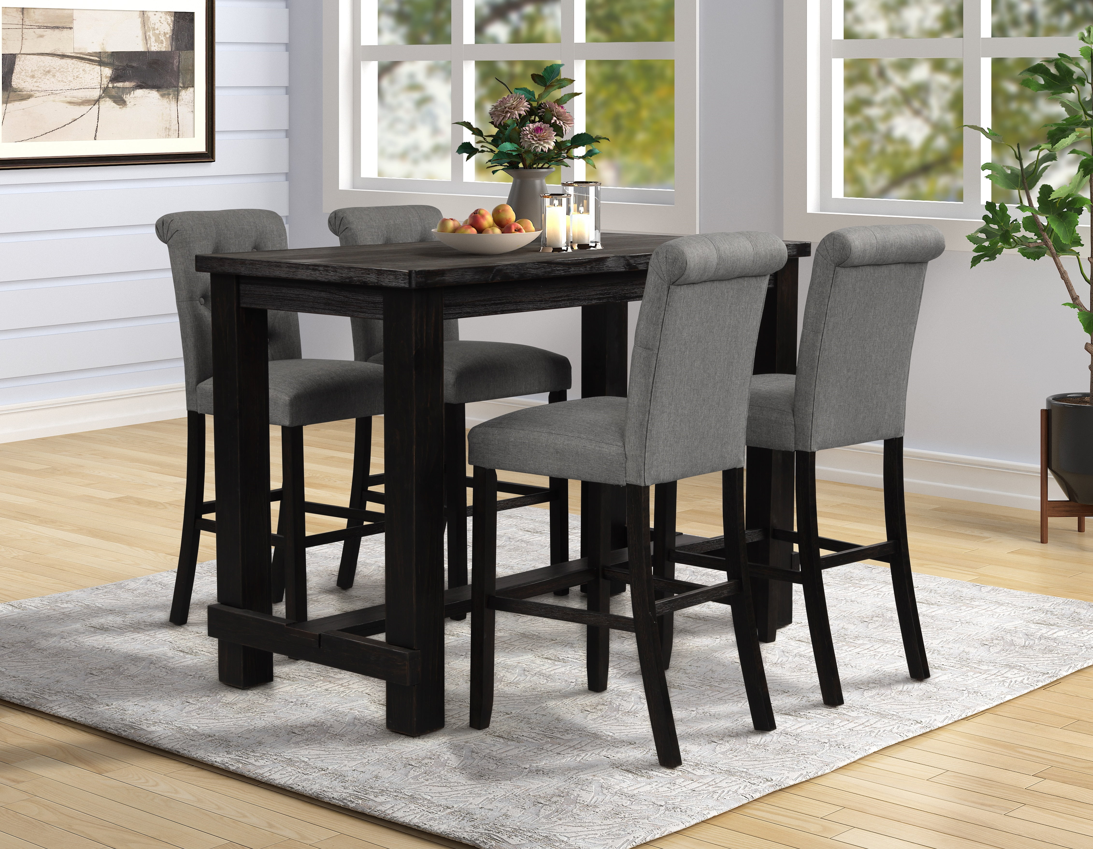 Antique pub table and chairs outlet