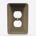 thumbnail image 1 of Leviton  Antique Brass Finish  Receptacle Wallplate Duplex Outlet Cover 89303-ATB, 1 of 2