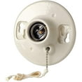 thumbnail image 1 of Leviton Lamp Holder 29816-C - 250 V, 660 W, Porcelain, Aluminum Contact - White, 1 of 2