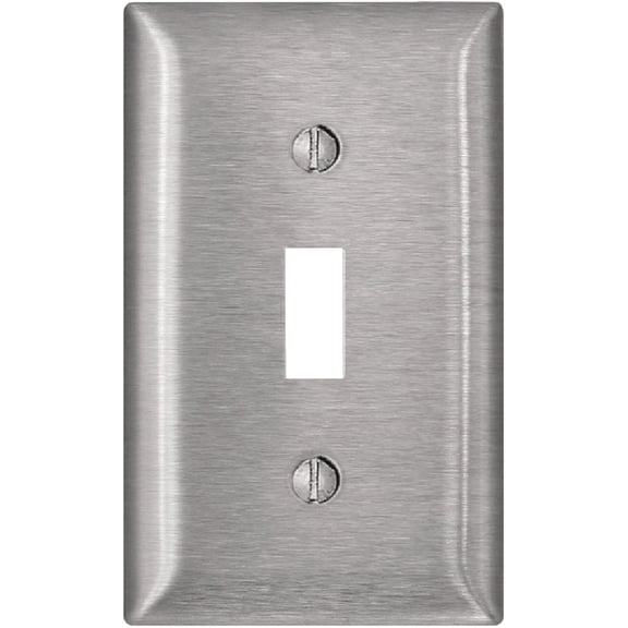 Leviton Toggle Wall Plate Satin Silver Stainless Steel 1 Gang - 1 Pc